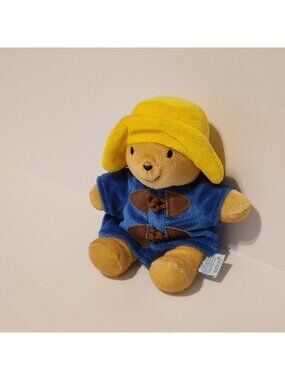 My First Paddington Bear Plush Toy by Eden 8" Blue Coat vtg